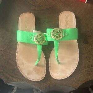 Green Lilly Pulitzer sandals